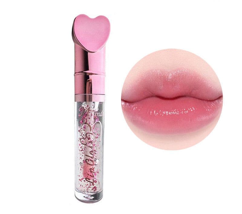 image-Love Heart-shaped Color Changing No Stain On Cup Lip Lotion Moisturizing