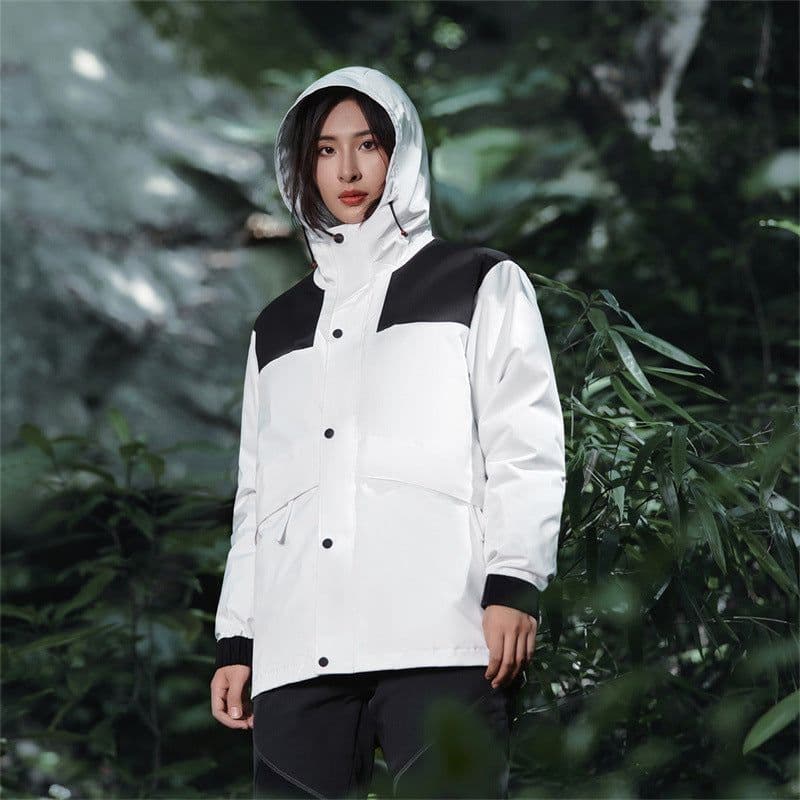 image-Men's And Women's Outdoor Mountain Camping Waterproof Mountaineering Suit