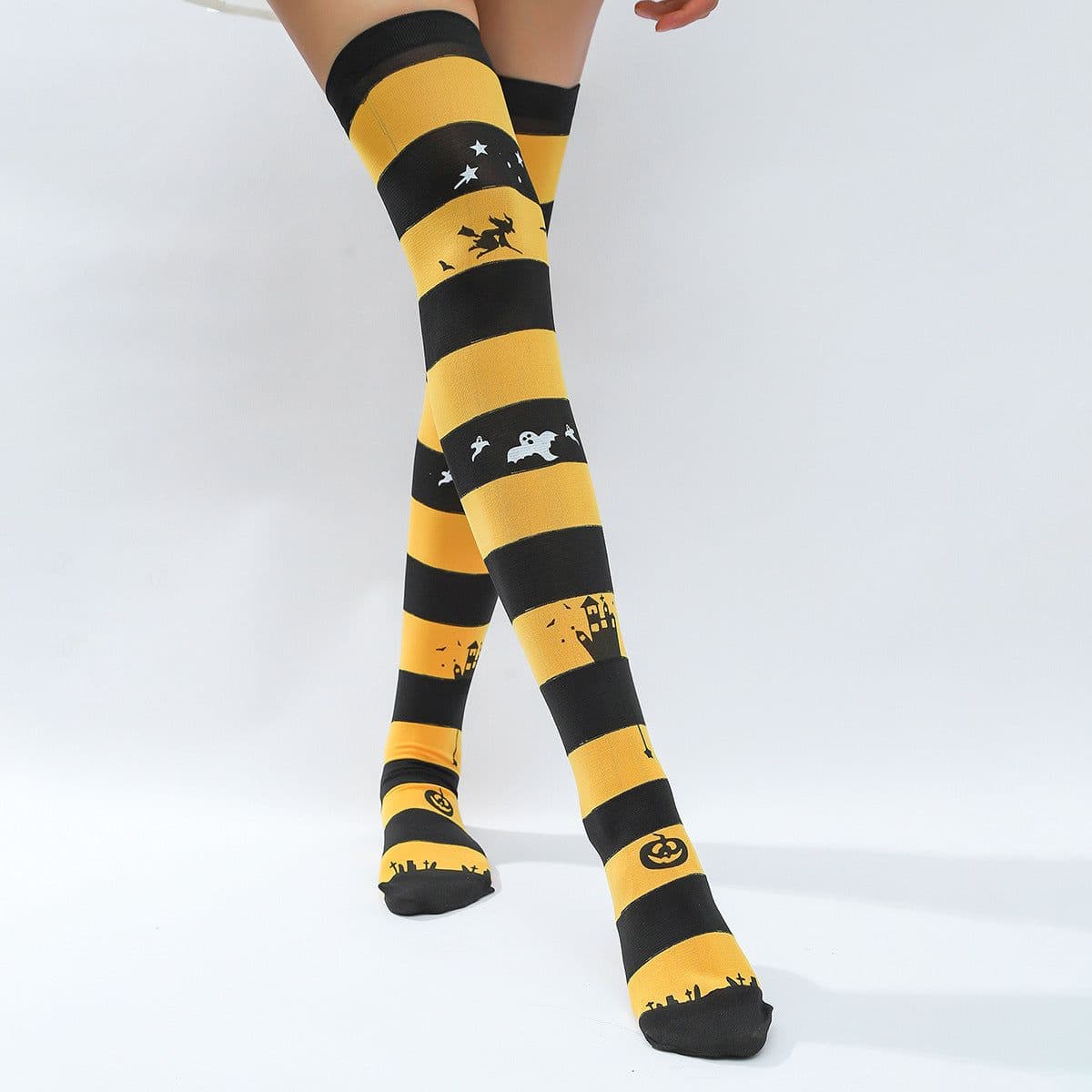 image-A Variety Of Halloween Christmas Party Stockings