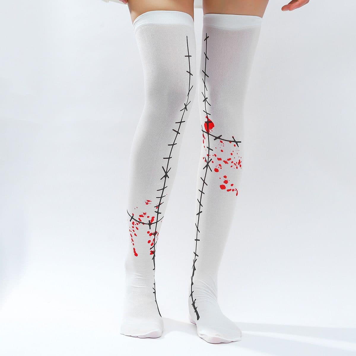 image-A Variety Of Halloween Christmas Party Stockings