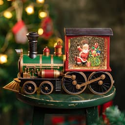 image-Christmas Santa Claus Train Snow Music Box Children's Toys