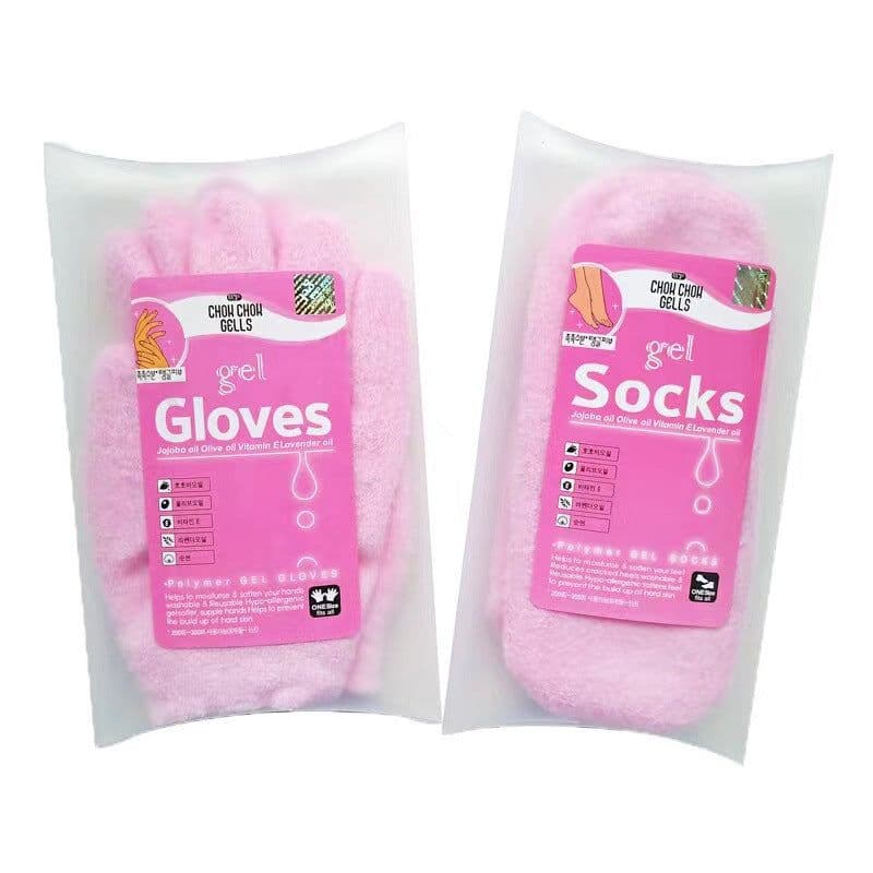 image-Spa Gel Gloves Sock Hand Mask Foot Mask Foot Cracked Skin Care Moisturizing Treatment Exfoliating Remove Dead Hand Care