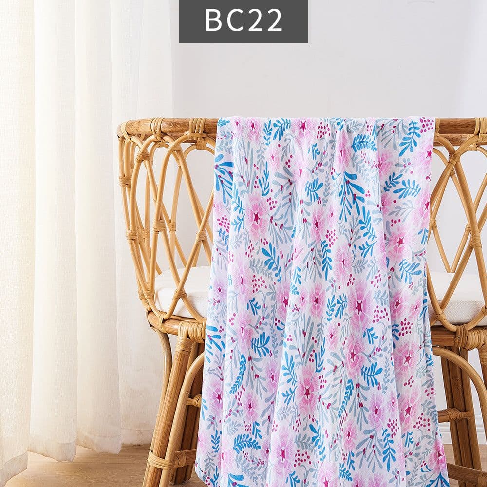 image-Summer Thin Newborn Baby Bamboo Cotton Baby's Blanket Bath Towel