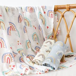 image-Summer Thin Newborn Baby Bamboo Cotton Baby's Blanket Bath Towel