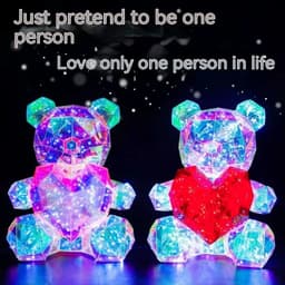 image-Colorful Luminous Bear Gift Birthday Gift Decoration
