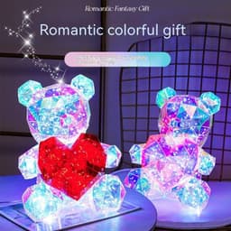 image-Colorful Luminous Bear Gift Birthday Gift Decoration