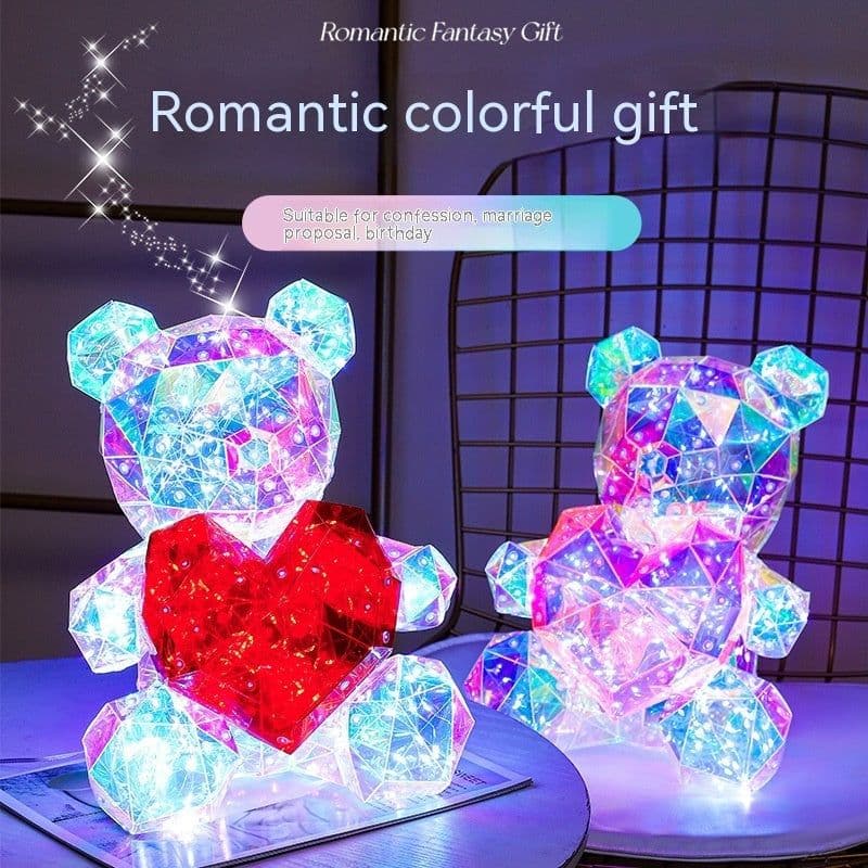 image-Colorful Luminous Bear Gift Birthday Gift Decoration