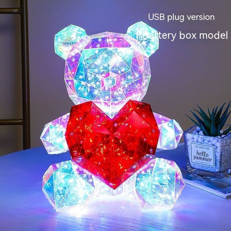 image-Colorful Luminous Bear Gift Birthday Gift Decoration