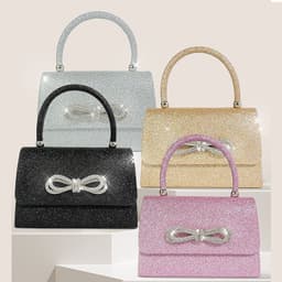 image-Shiny Rhinestone Handbag High-end Shiny Niche Women Bag