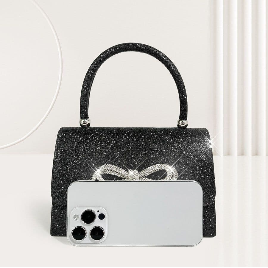 image-Shiny Rhinestone Handbag High-end Shiny Niche Women Bag