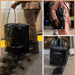image-Thickened Shopping Cart Shopping Cart Folding Luggage Bag