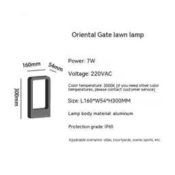 image-Outdoor Lawn Lamp Waterproof LED Landscape