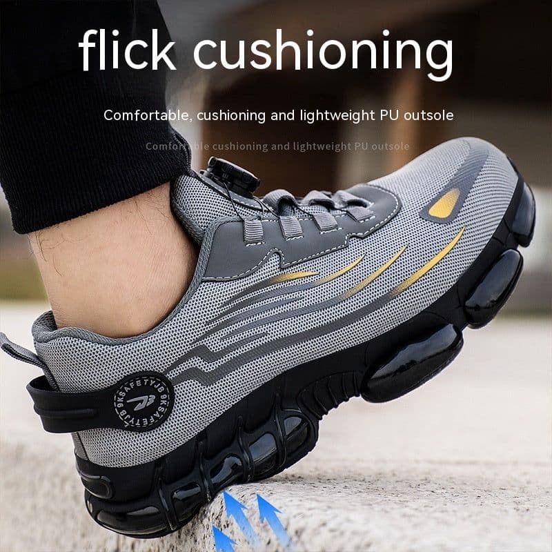 image-Men's Fashion Lazybones Lace-free Protective Shoes