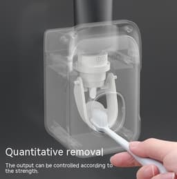 image-Punch Free Rack Toothpaste Holder Lazy Fantastic Squeezing Tool