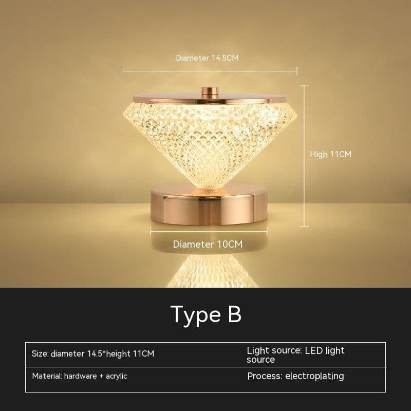 image-Battery Bedside Bedroom Living Room Small Night Lamp