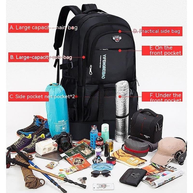image-Waterproof Travel Mountain Climbing Outdoor Large Capacity Backpack