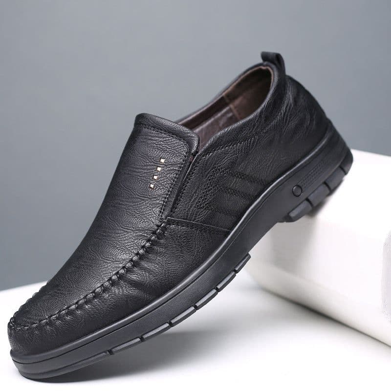 image-New Men's Leather Shoes, Men's Casual Shoes, Leather Upper And Soft Sole