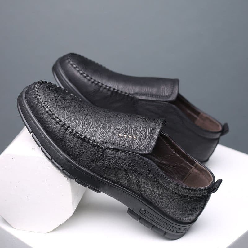 image-New Men's Leather Shoes, Men's Casual Shoes, Leather Upper And Soft Sole