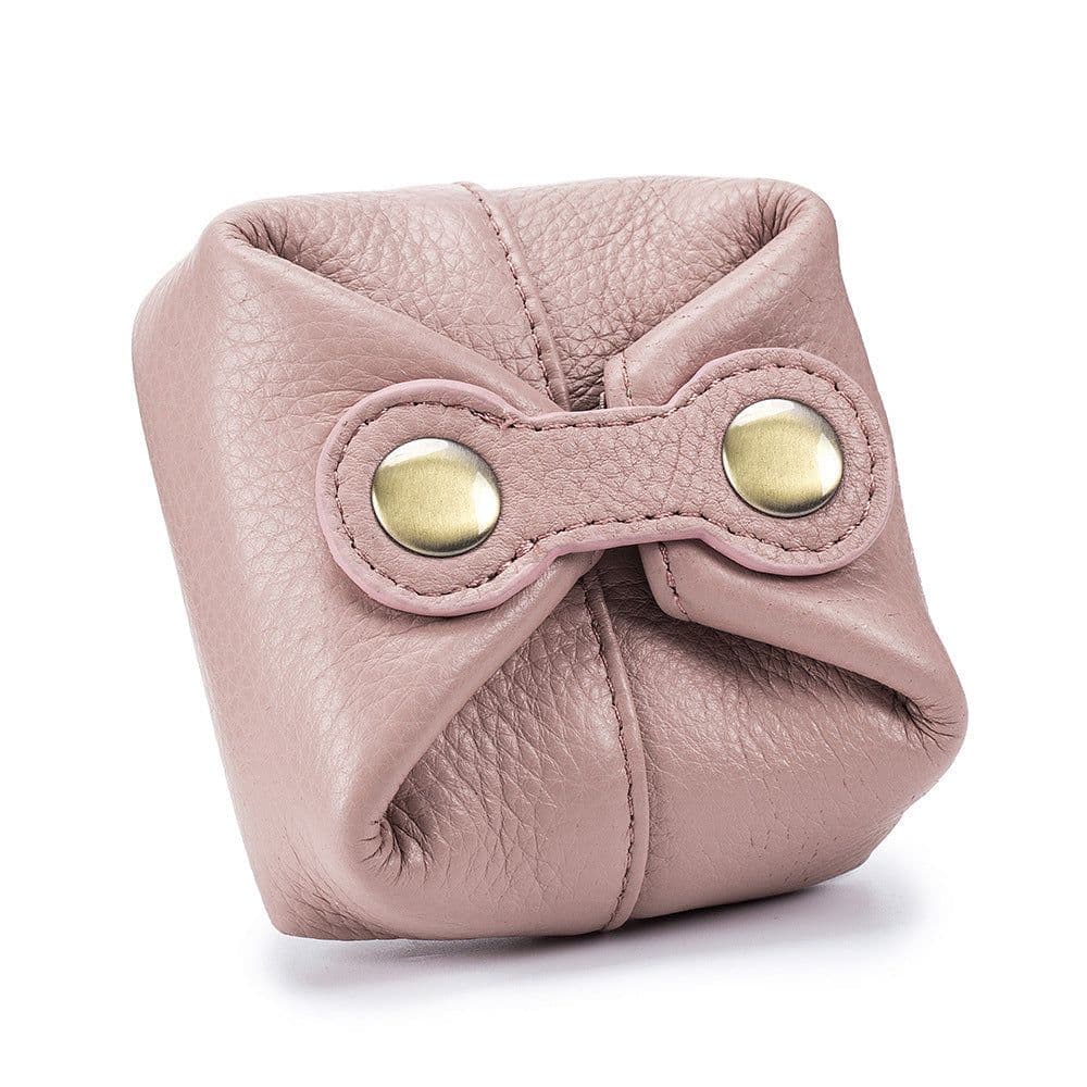 image-Coin Purse Soft Cowhide Mini Headset Lipstick Storage Bag