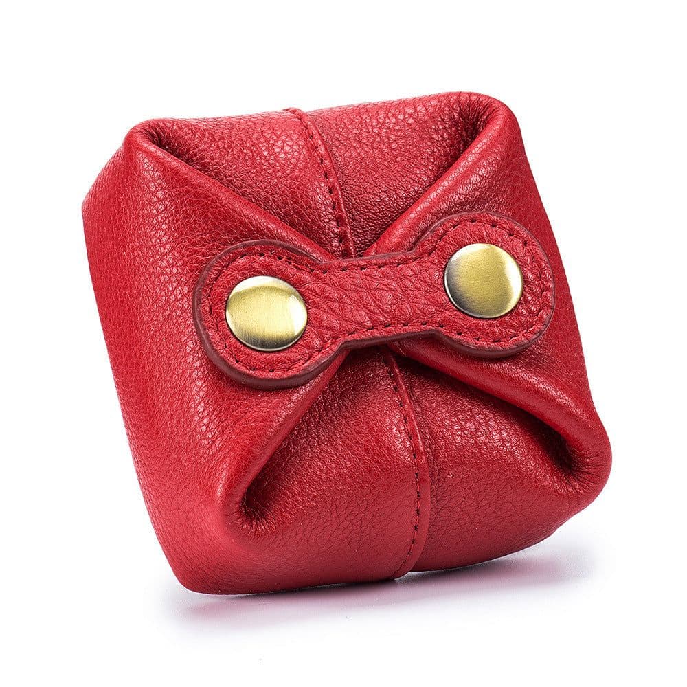 image-Coin Purse Soft Cowhide Mini Headset Lipstick Storage Bag