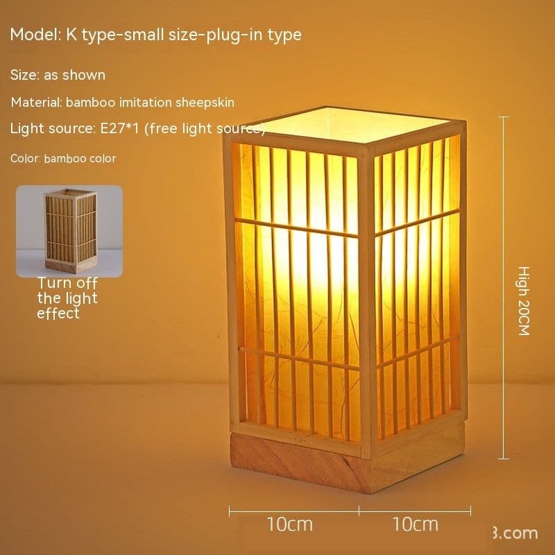image-Japanese Atmosphere Retro Homestay Bedroom Bedside Lamp