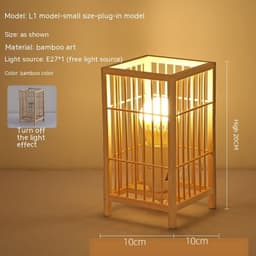 image-Japanese Atmosphere Retro Homestay Bedroom Bedside Lamp