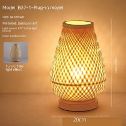 image-Japanese Atmosphere Retro Homestay Bedroom Bedside Lamp