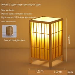 image-Japanese Atmosphere Retro Homestay Bedroom Bedside Lamp