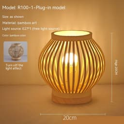 image-Japanese Atmosphere Retro Homestay Bedroom Bedside Lamp