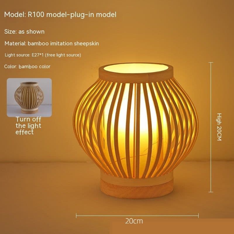 image-Japanese Atmosphere Retro Homestay Bedroom Bedside Lamp