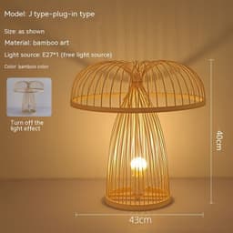 image-Japanese Atmosphere Retro Homestay Bedroom Bedside Lamp