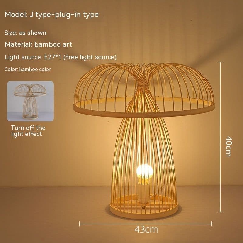 image-Japanese Atmosphere Retro Homestay Bedroom Bedside Lamp