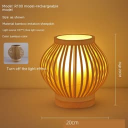 image-Japanese Atmosphere Retro Homestay Bedroom Bedside Lamp