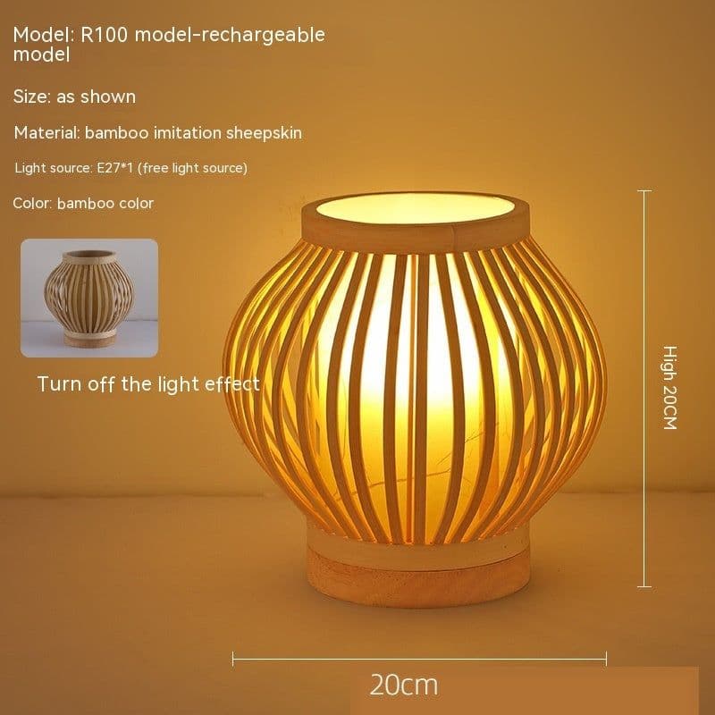 image-Japanese Atmosphere Retro Homestay Bedroom Bedside Lamp