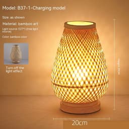 image-Japanese Atmosphere Retro Homestay Bedroom Bedside Lamp