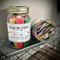 image-Handmade Bible Verses Jar 67 Color-coded Bible Verse Jar Crafts About Emotions And Feelings Display A GodlyGift Of Christ