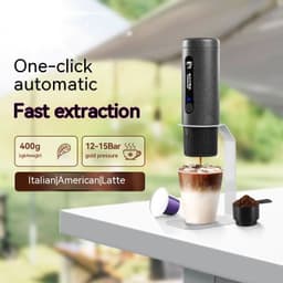 image-Coffee Machine Travel Portable Outdoor Small Concentrated Mini Capsule Ground Coffee Dual-use