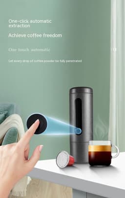 image-Coffee Machine Travel Portable Outdoor Small Concentrated Mini Capsule Ground Coffee Dual-use