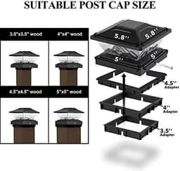 image-Solar Pillar Lamp Outdoor Waterproof