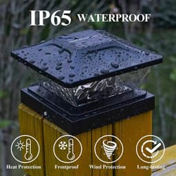 image-Solar Pillar Lamp Outdoor Waterproof