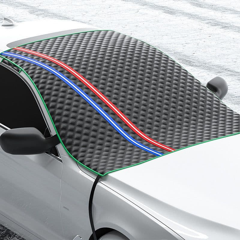 image-Car Sun Shade Half Car Cover Winter Anti-freezing Rain Frost Sun Block And Dustproof Sunshade Half-length Car Cover Snow Cover