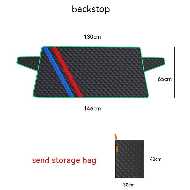 image-Car Sun Shade Half Car Cover Winter Anti-freezing Rain Frost Sun Block And Dustproof Sunshade Half-length Car Cover Snow Cover