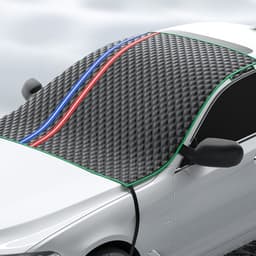 image-Car Sun Shade Half Car Cover Winter Anti-freezing Rain Frost Sun Block And Dustproof Sunshade Half-length Car Cover Snow Cover