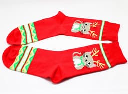 image-Big Red Cotton Christmas Mid-calf Personality E-commerce Socks Gift Socks