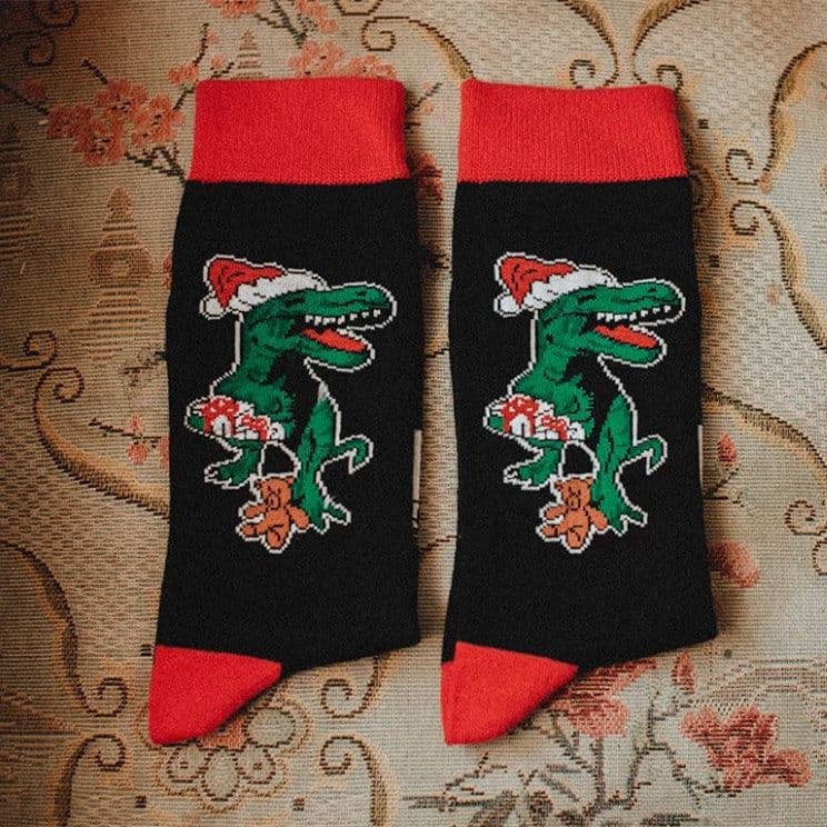 image-Big Red Cotton Christmas Mid-calf Personality E-commerce Socks Gift Socks