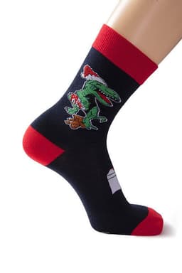 image-Big Red Cotton Christmas Mid-calf Personality E-commerce Socks Gift Socks