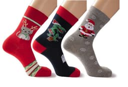 image-Big Red Cotton Christmas Mid-calf Personality E-commerce Socks Gift Socks