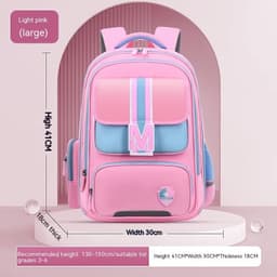 image-Baby Burden Relief Spine Protection Primary School Student Schoolbag Large Capacity Lightweight Children Backpack