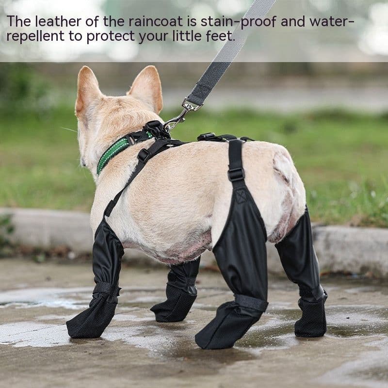 image-Waterproof Dog Shoes Adjustable Dog Boots Pet Breathbale Shoes For Outdoor Walking Soft French Dog Shoes Pets Paws Protector Pet Products