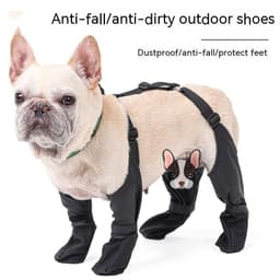 image-Waterproof Dog Shoes Adjustable Dog Boots Pet Breathbale Shoes For Outdoor Walking Soft French Dog Shoes Pets Paws Protector Pet Products